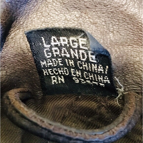 Vintage 90s Jacqueline Ferrar Soft Leather Coat Women's Large Brown Hooded Zip - Picture 7 of 13